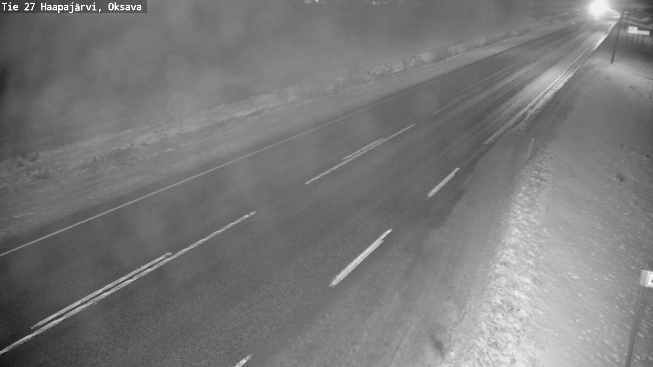 Weather Camera Image Road 27 Haapajärvi, Oksava, Haapajärvi, Pohjois-Pohjanmaa