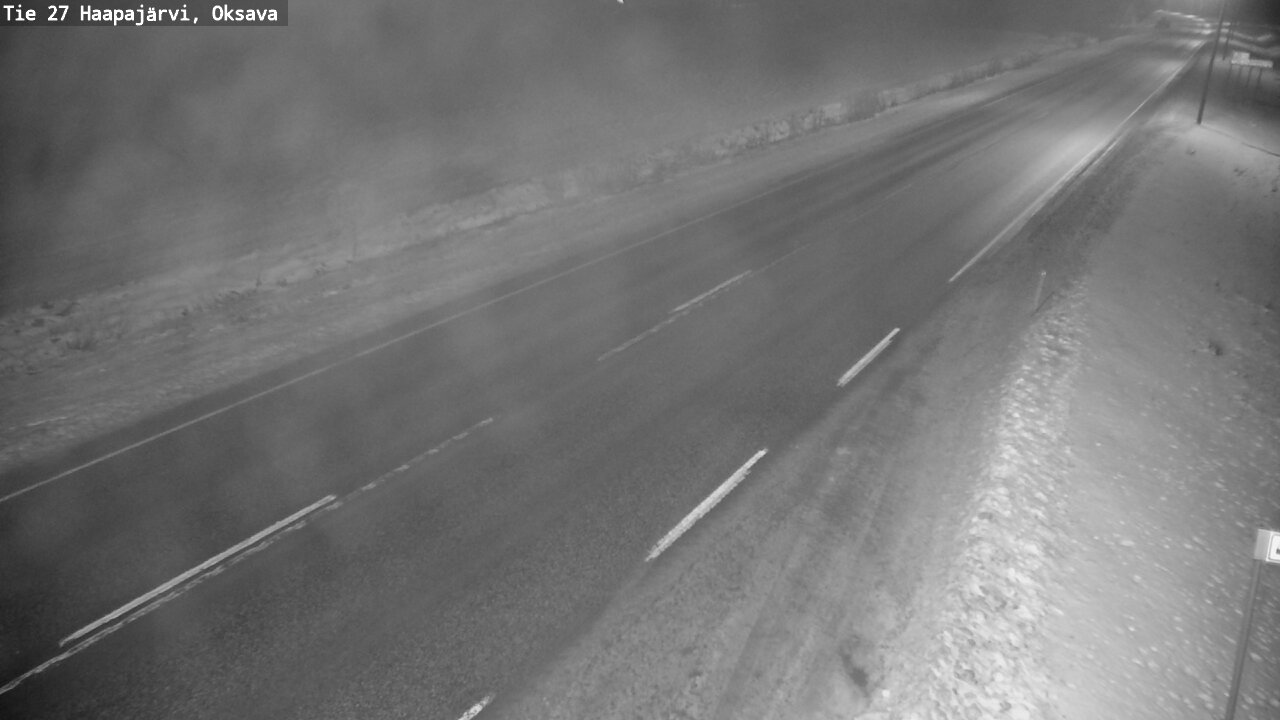 Weather Camera Image Väg 27 Haapajärvi, Oksava, Haapajärvi, Pohjois-Pohjanmaa