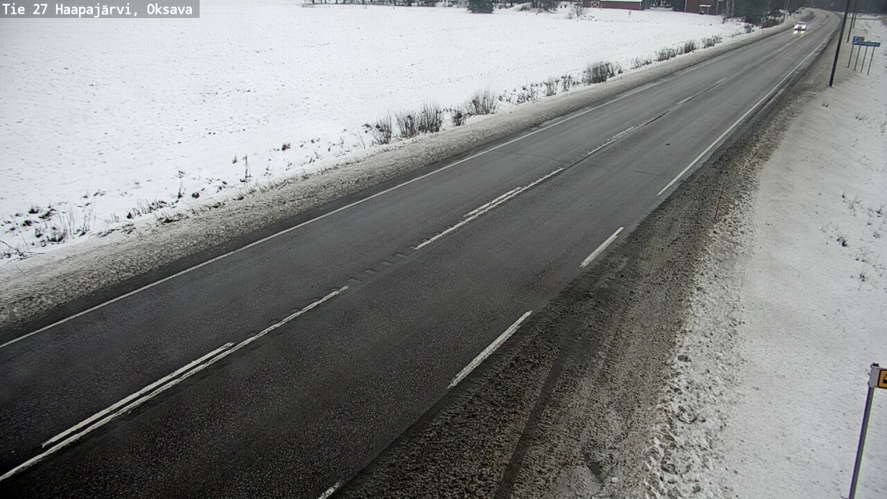 Weather Camera Image Väg 27 Haapajärvi, Oksava, Haapajärvi, Pohjois-Pohjanmaa