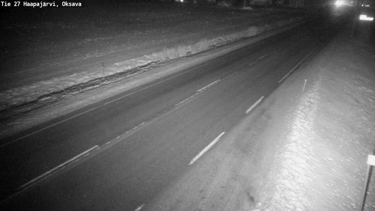 Weather Camera Image Väg 27 Haapajärvi, Oksava, Haapajärvi, Pohjois-Pohjanmaa