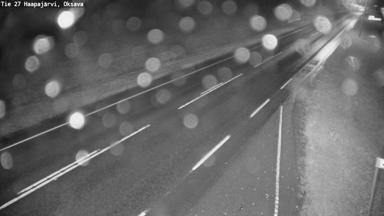 Weather Camera Image Road 27 Haapajärvi, Oksava, Haapajärvi, Pohjois-Pohjanmaa