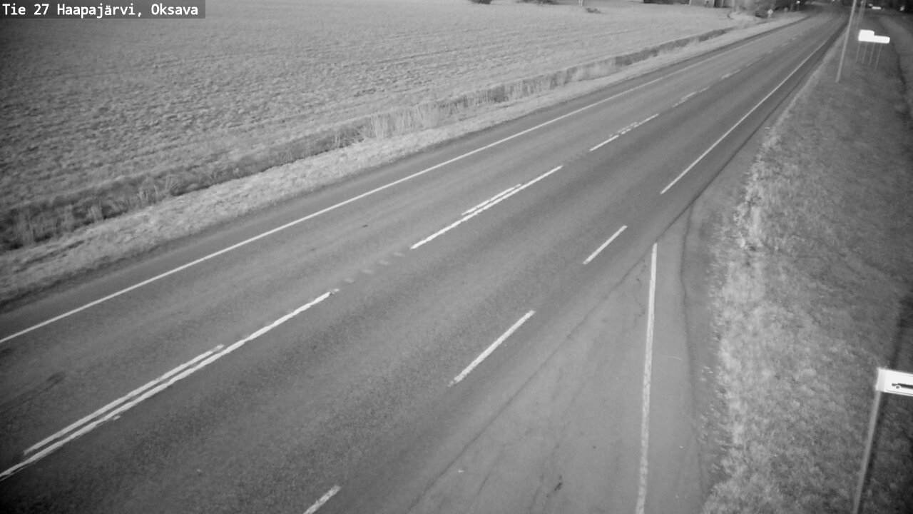 Weather Camera Image Road 27 Haapajärvi, Oksava, Haapajärvi, Pohjois-Pohjanmaa