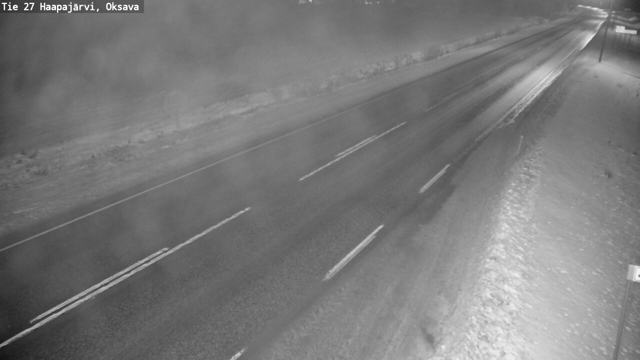 Weather Camera Image Road 27 Haapajärvi, Oksava, Haapajärvi, Pohjois-Pohjanmaa