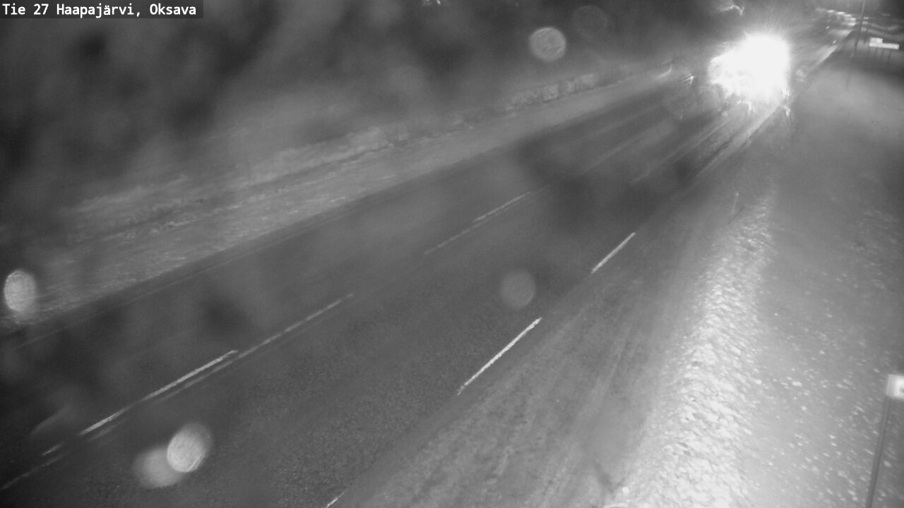 Weather Camera Image Väg 27 Haapajärvi, Oksava, Haapajärvi, Pohjois-Pohjanmaa