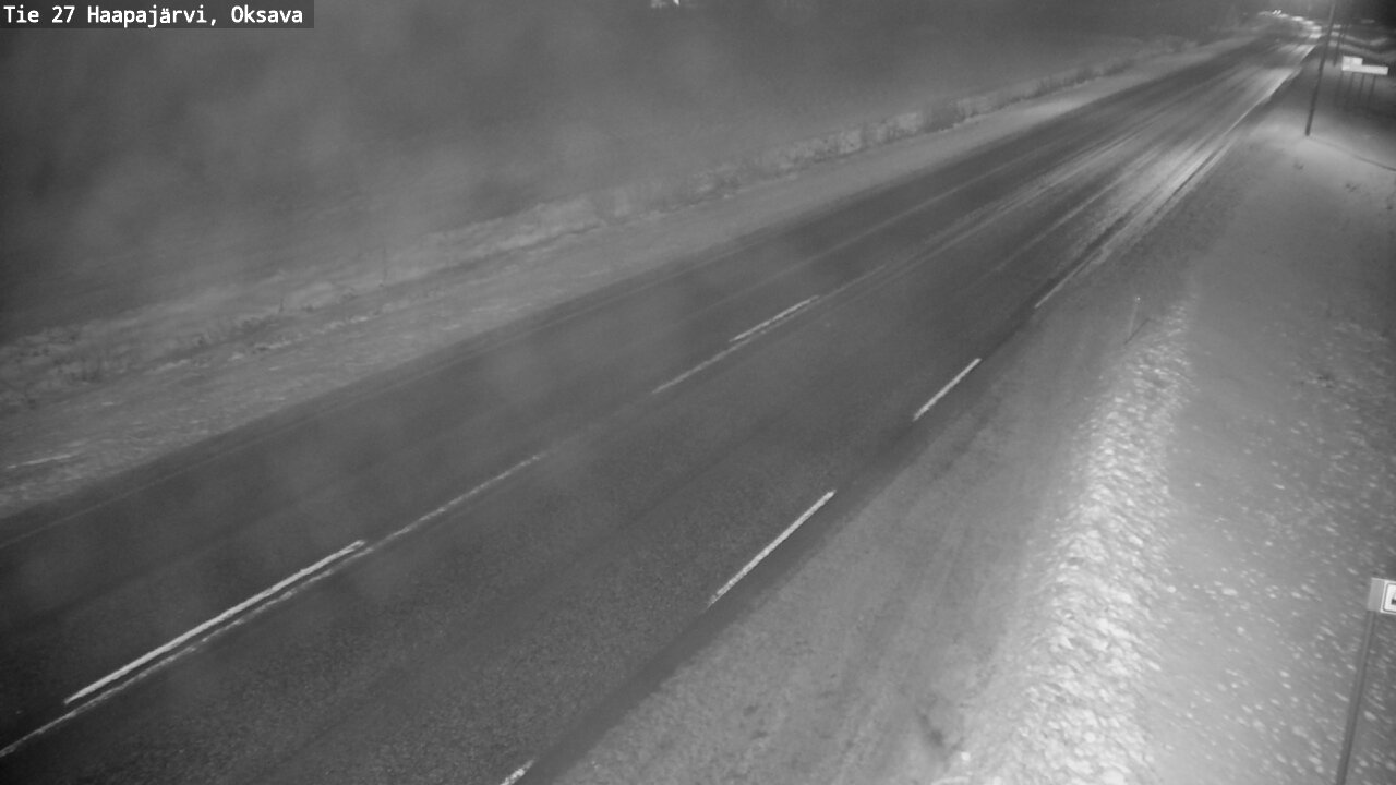 Weather Camera Image Väg 27 Haapajärvi, Oksava, Haapajärvi, Pohjois-Pohjanmaa