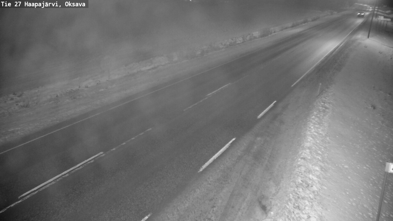 Weather Camera Image Väg 27 Haapajärvi, Oksava, Haapajärvi, Pohjois-Pohjanmaa