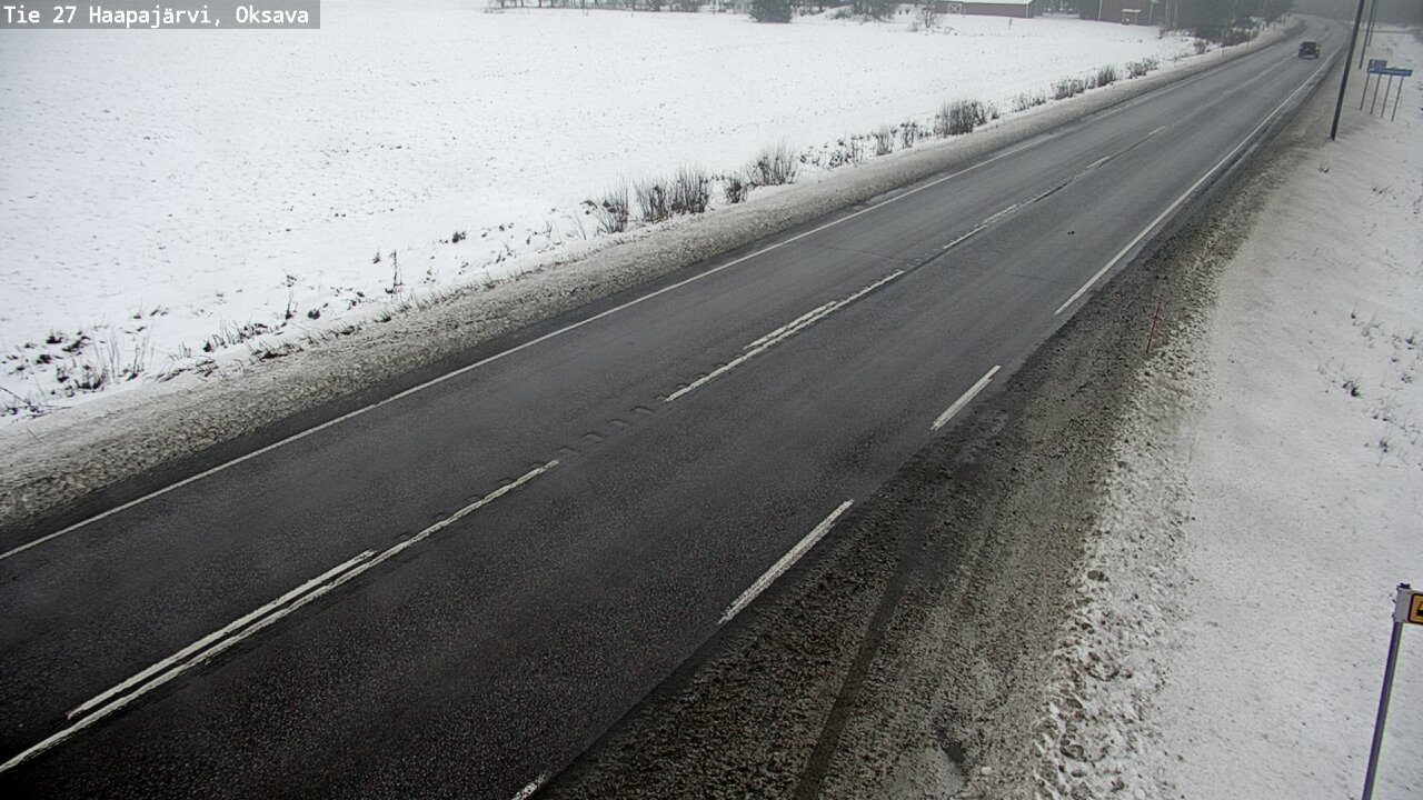 Weather Camera Image Väg 27 Haapajärvi, Oksava, Haapajärvi, Pohjois-Pohjanmaa