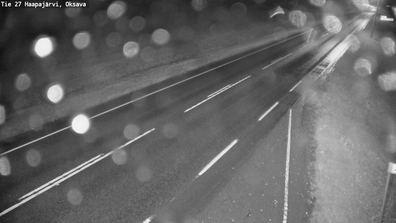 Weather Camera Image Road 27 Haapajärvi, Oksava, Haapajärvi, Pohjois-Pohjanmaa