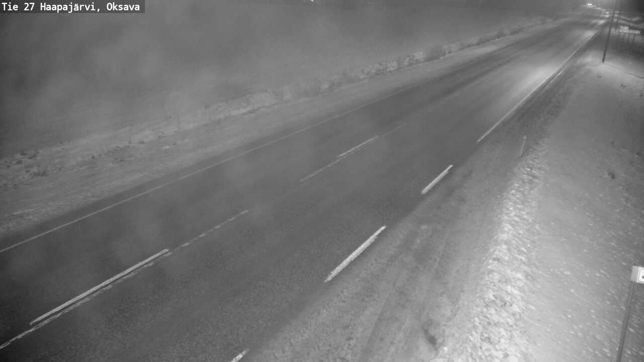 Weather Camera Image Väg 27 Haapajärvi, Oksava, Haapajärvi, Pohjois-Pohjanmaa