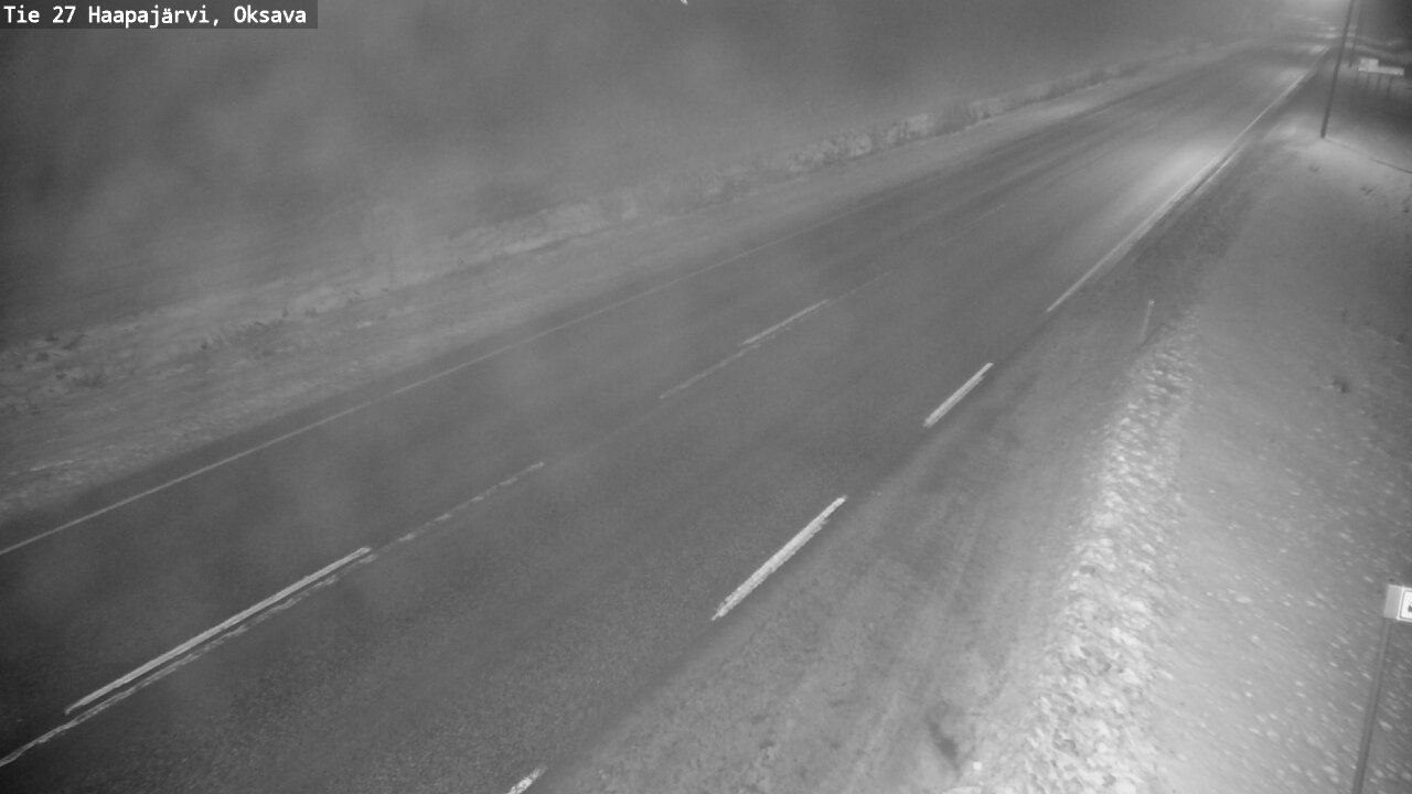 Weather Camera Image Väg 27 Haapajärvi, Oksava, Haapajärvi, Pohjois-Pohjanmaa