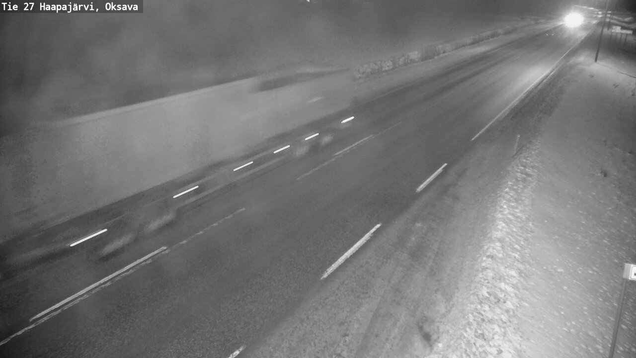 Weather Camera Image Väg 27 Haapajärvi, Oksava, Haapajärvi, Pohjois-Pohjanmaa