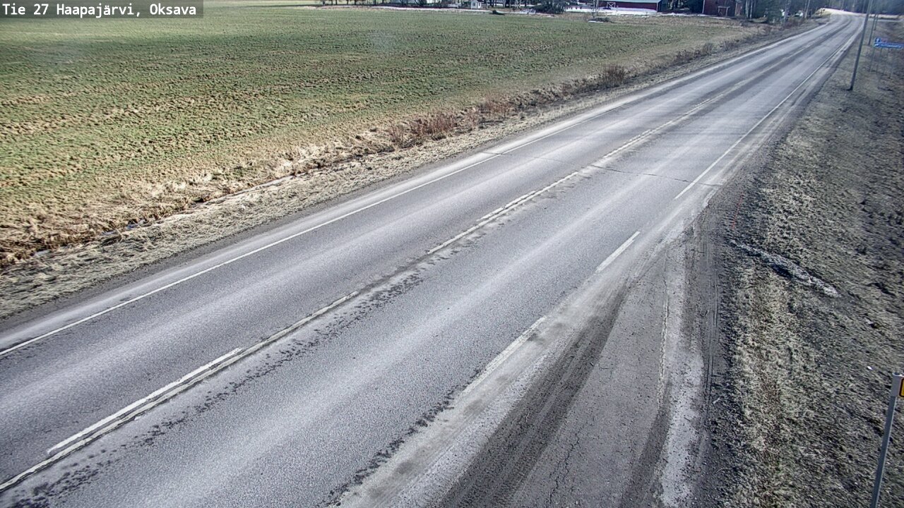 Weather Camera Image Road 27 Haapajärvi, Oksava, Haapajärvi, Pohjois-Pohjanmaa