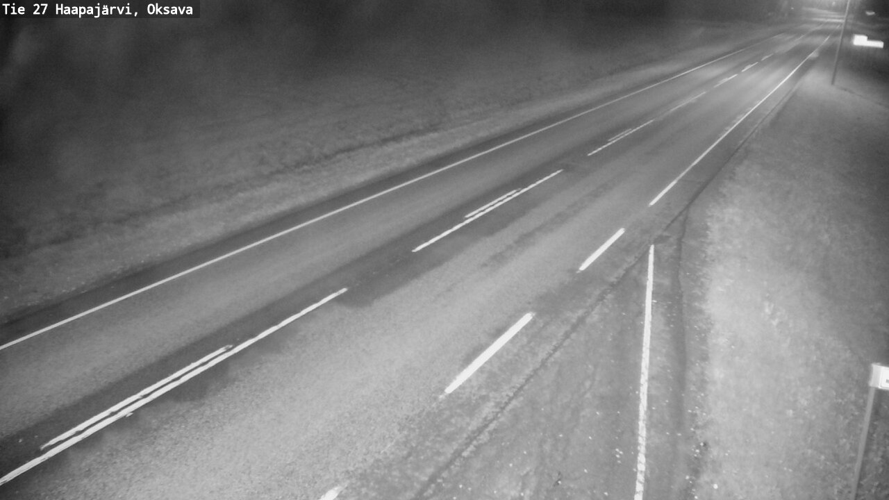 Weather Camera Image Road 27 Haapajärvi, Oksava, Haapajärvi, Pohjois-Pohjanmaa