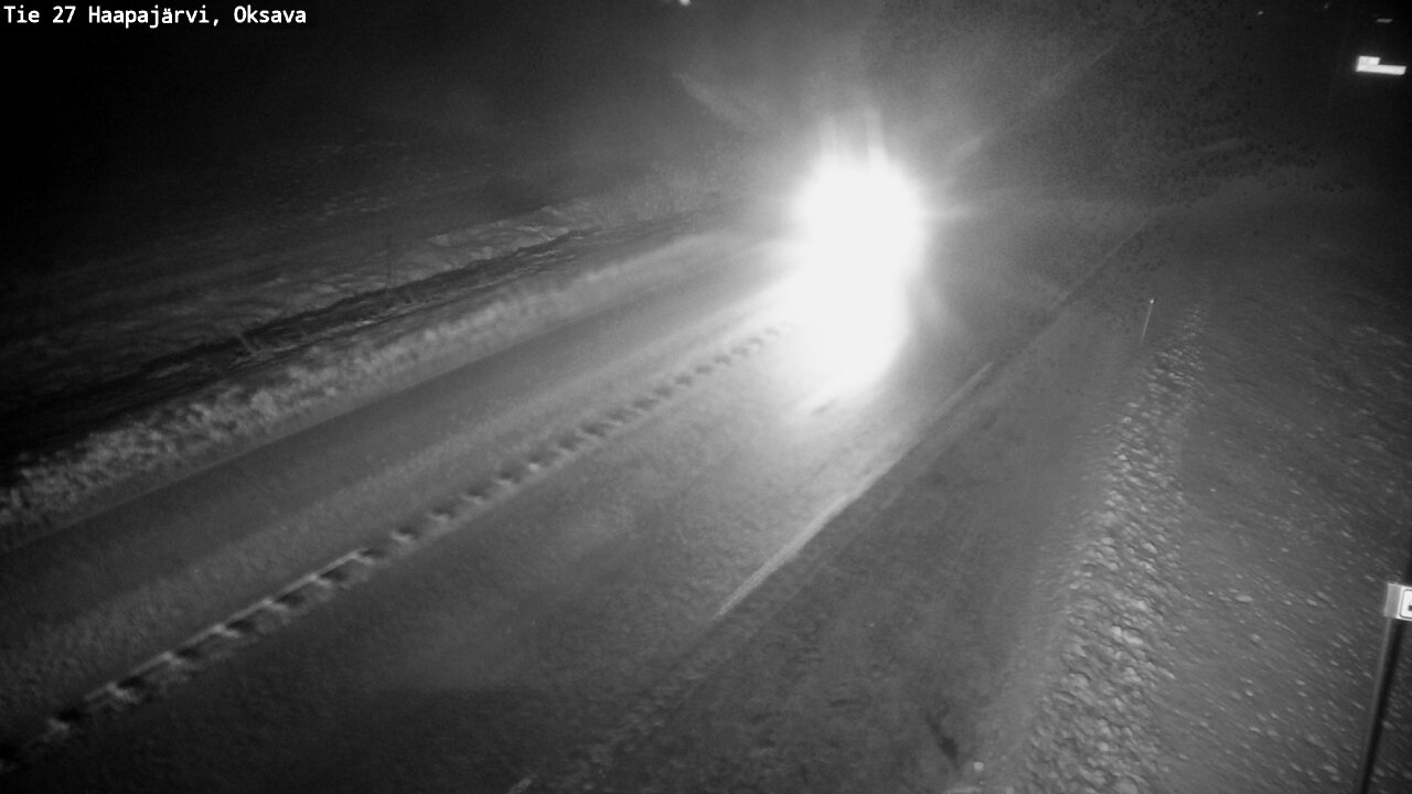 Weather Camera Image Väg 27 Haapajärvi, Oksava, Haapajärvi, Pohjois-Pohjanmaa