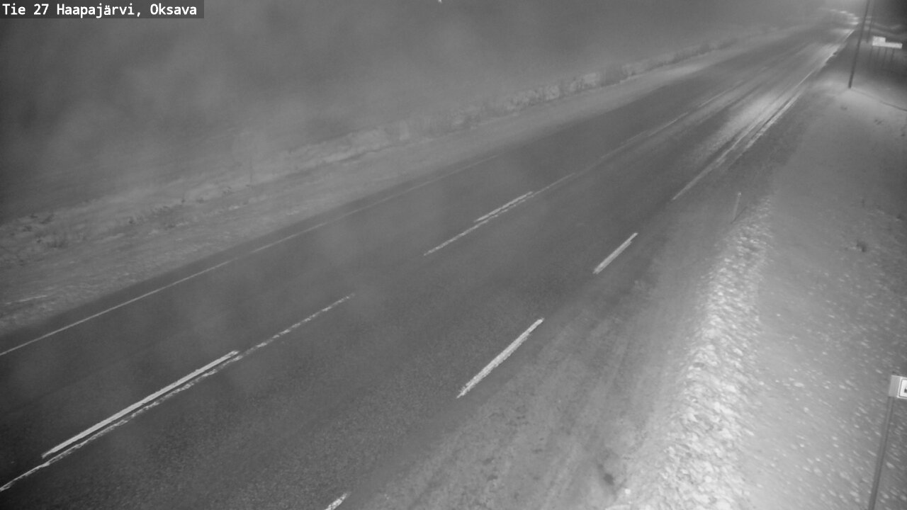 Weather Camera Image Väg 27 Haapajärvi, Oksava, Haapajärvi, Pohjois-Pohjanmaa