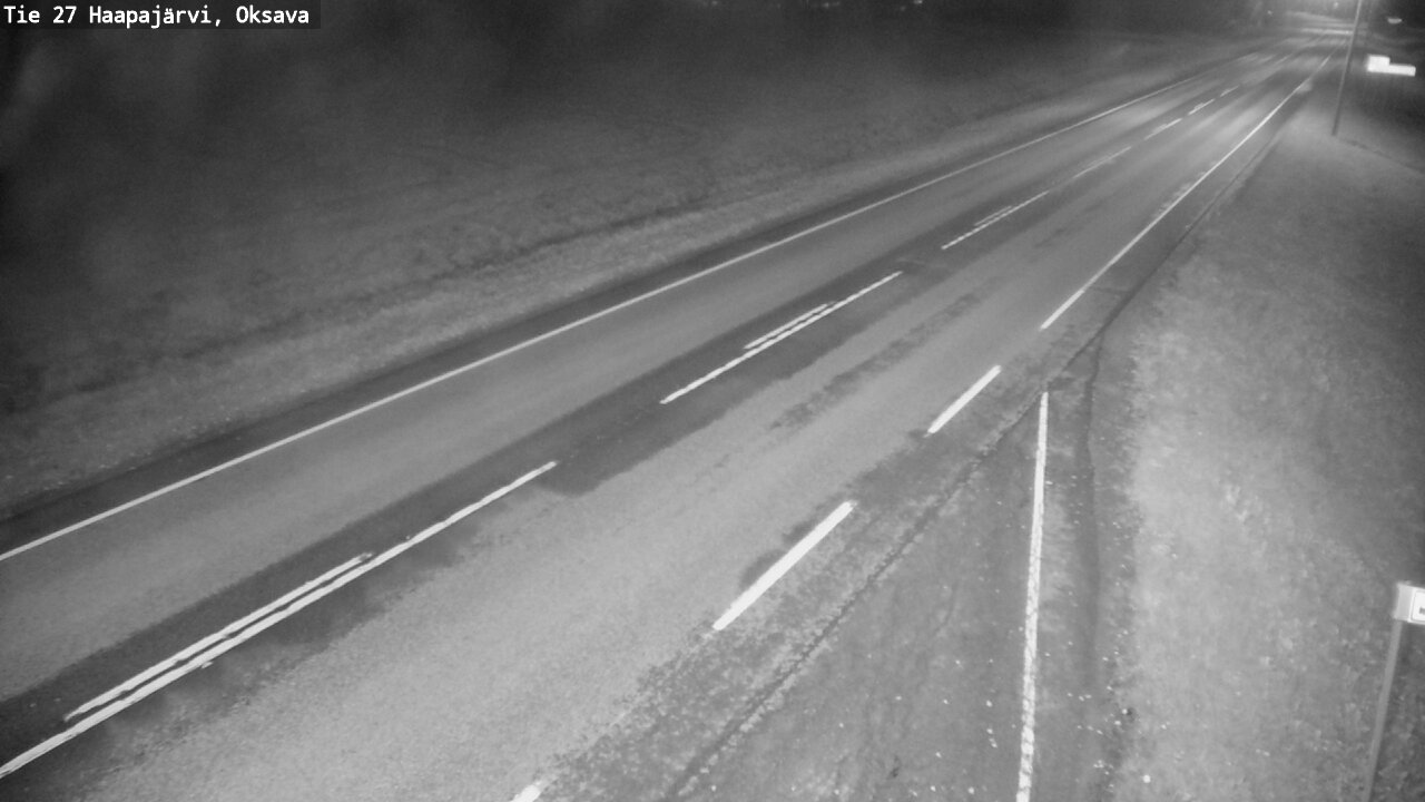 Weather Camera Image Road 27 Haapajärvi, Oksava, Haapajärvi, Pohjois-Pohjanmaa
