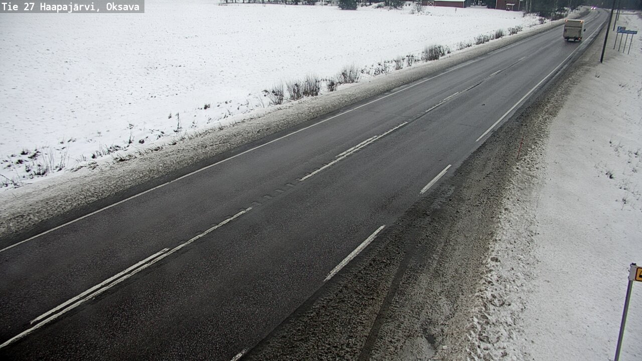 Weather Camera Image Väg 27 Haapajärvi, Oksava, Haapajärvi, Pohjois-Pohjanmaa