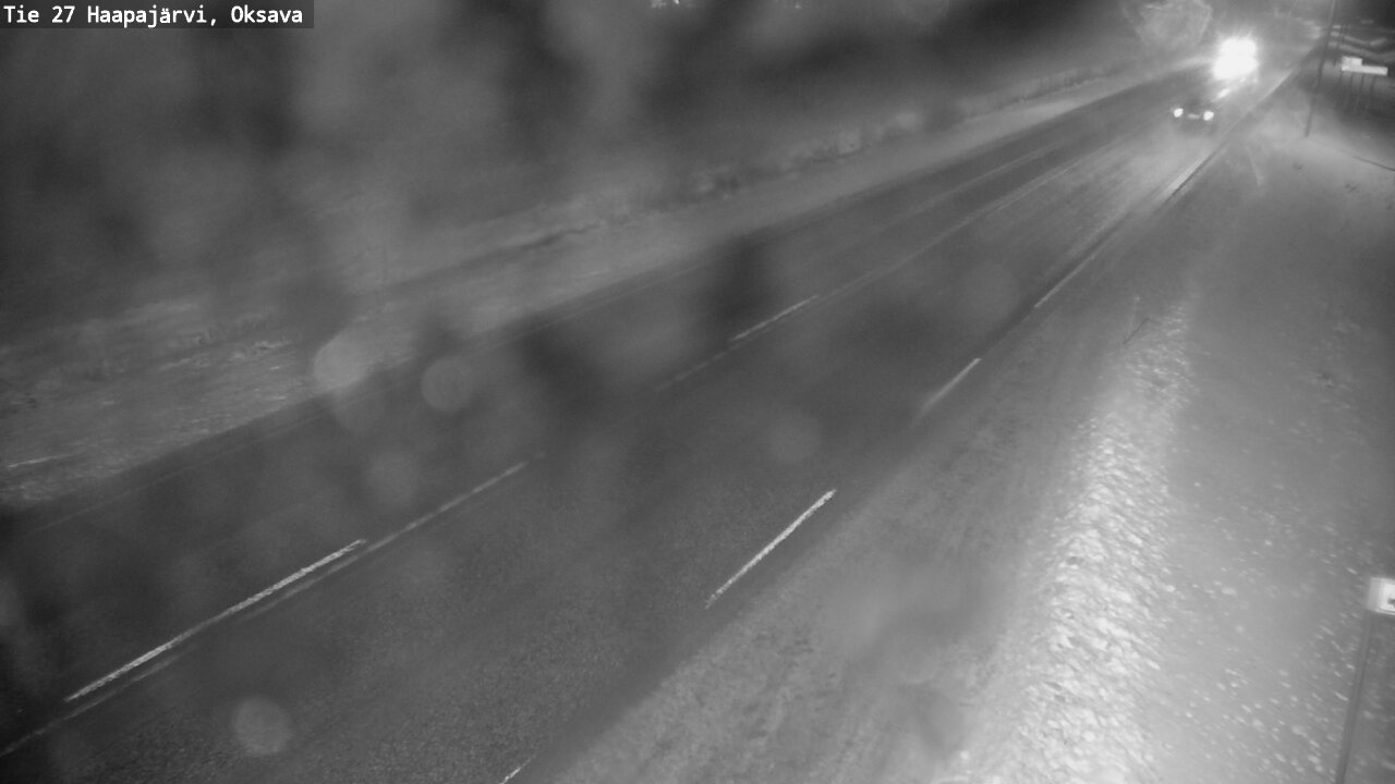 Weather Camera Image Väg 27 Haapajärvi, Oksava, Haapajärvi, Pohjois-Pohjanmaa