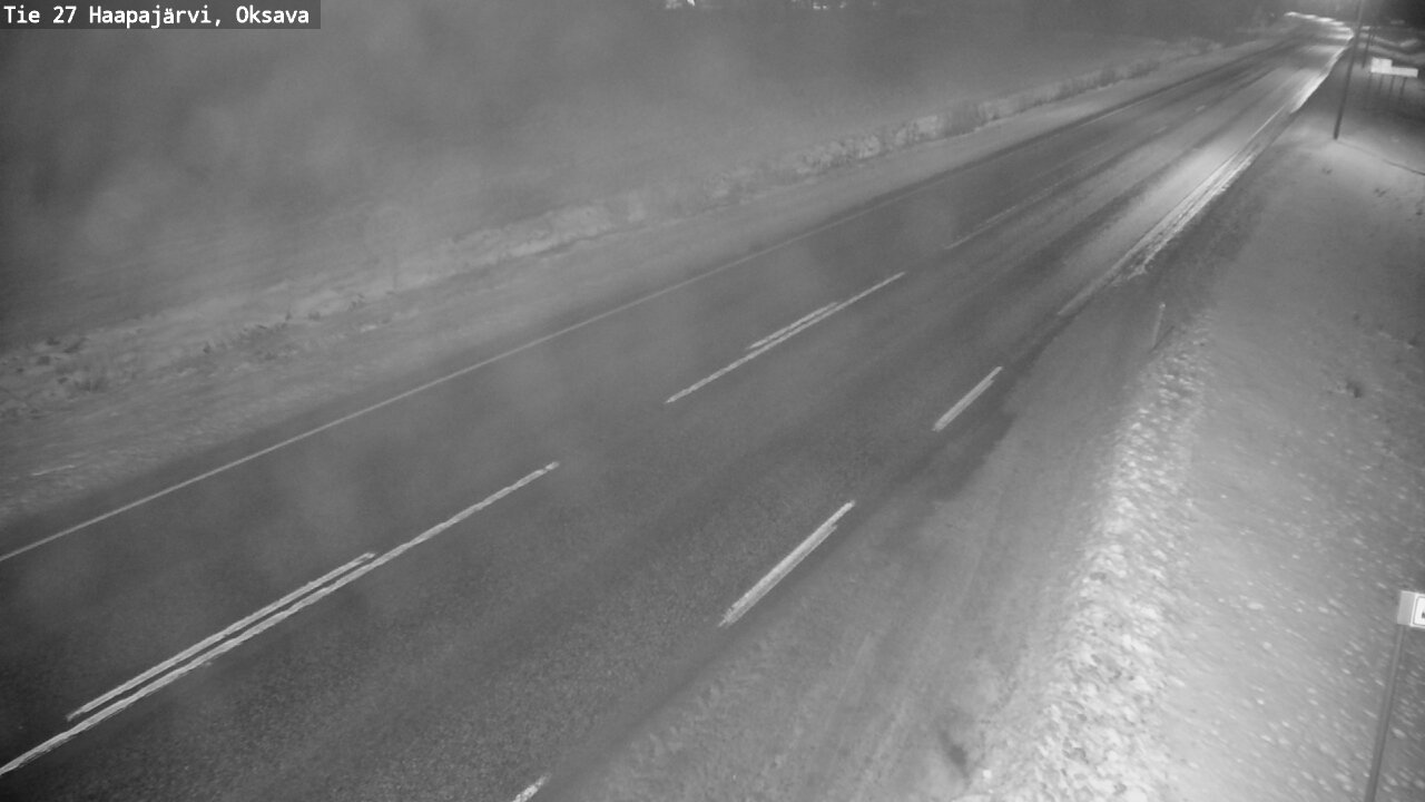 Weather Camera Image Road 27 Haapajärvi, Oksava, Haapajärvi, Pohjois-Pohjanmaa