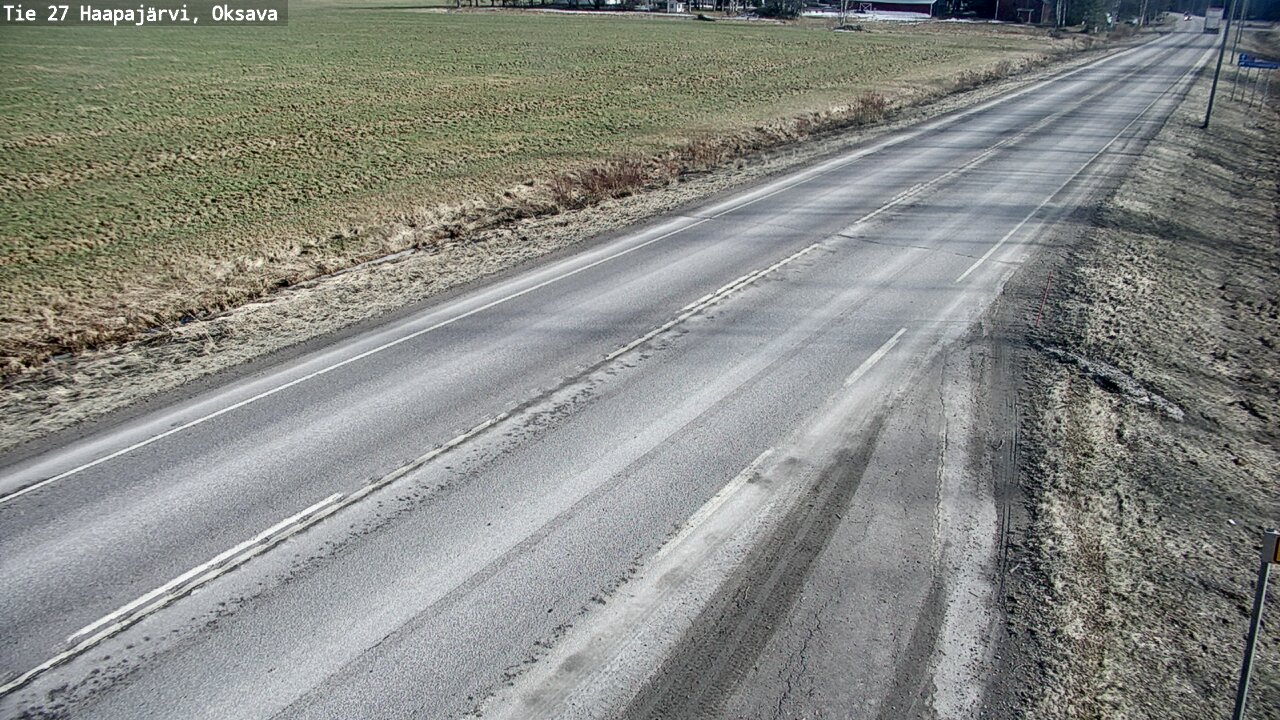 Weather Camera Image Road 27 Haapajärvi, Oksava, Haapajärvi, Pohjois-Pohjanmaa