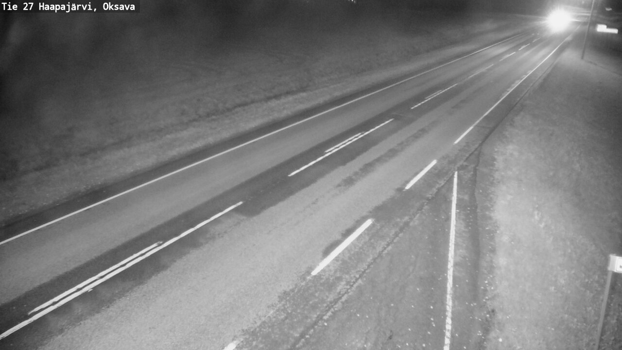 Weather Camera Image Road 27 Haapajärvi, Oksava, Haapajärvi, Pohjois-Pohjanmaa
