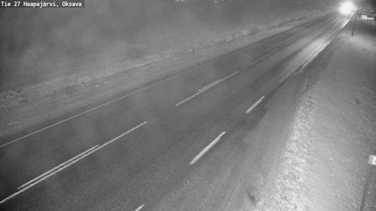 Weather Camera Image Road 27 Haapajärvi, Oksava, Haapajärvi, Pohjois-Pohjanmaa