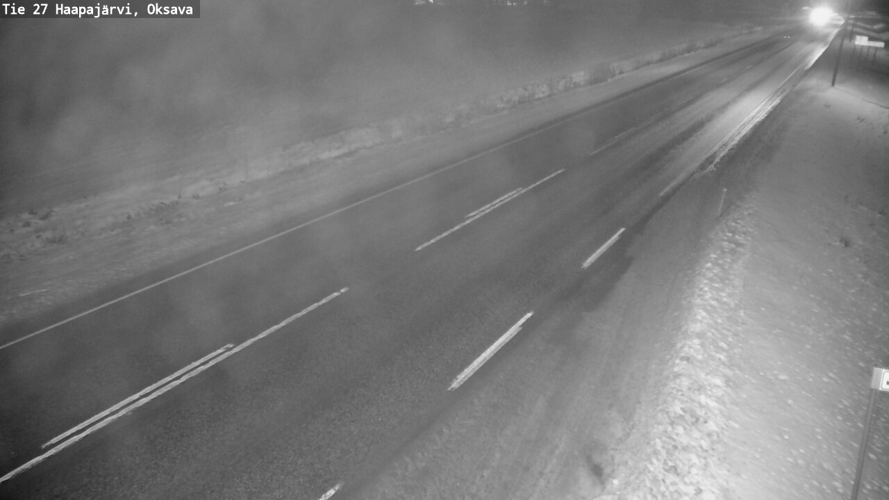 Weather Camera Image Road 27 Haapajärvi, Oksava, Haapajärvi, Pohjois-Pohjanmaa