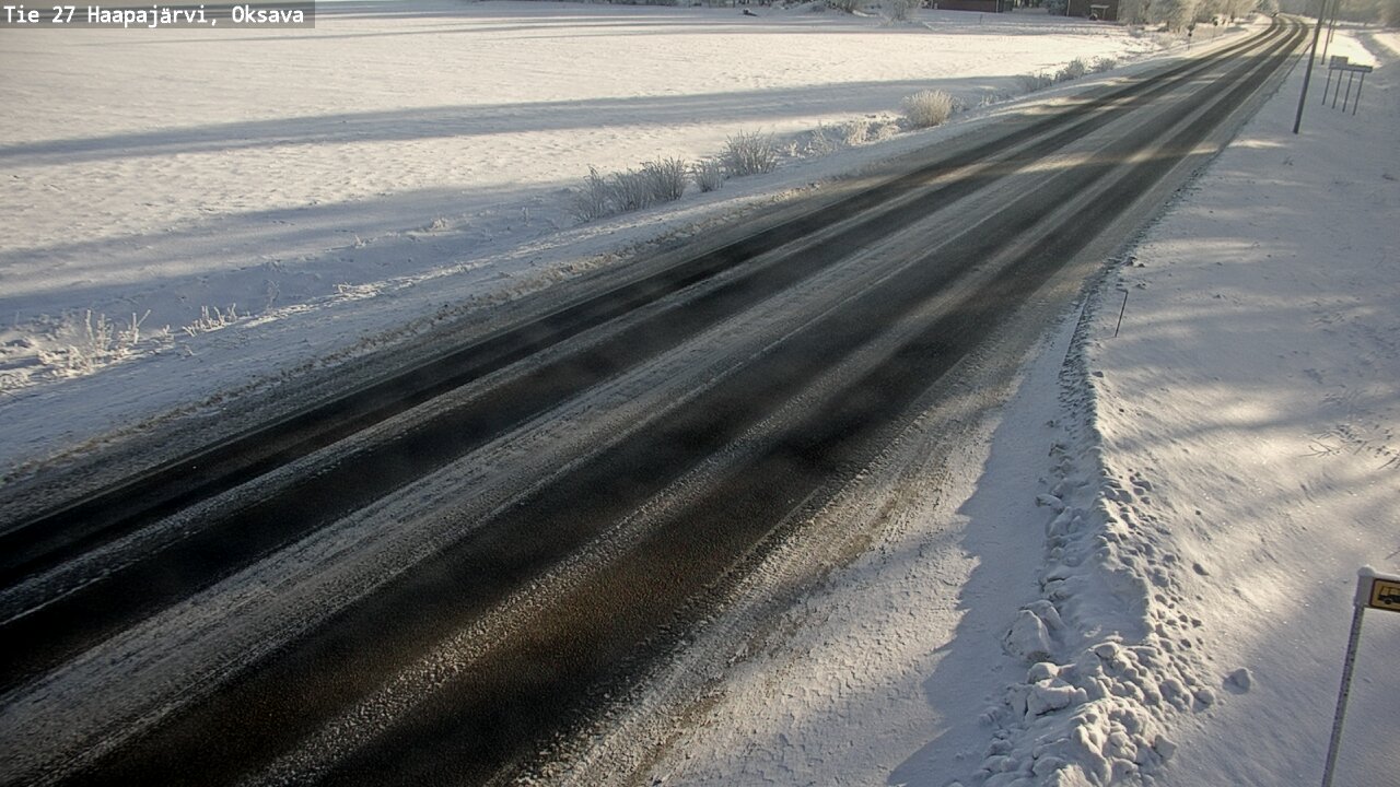 Weather Camera Image Road 27 Haapajärvi, Oksava, Haapajärvi, Pohjois-Pohjanmaa