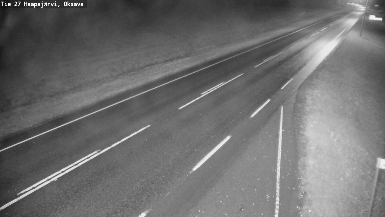 Weather Camera Image Road 27 Haapajärvi, Oksava, Haapajärvi, Pohjois-Pohjanmaa