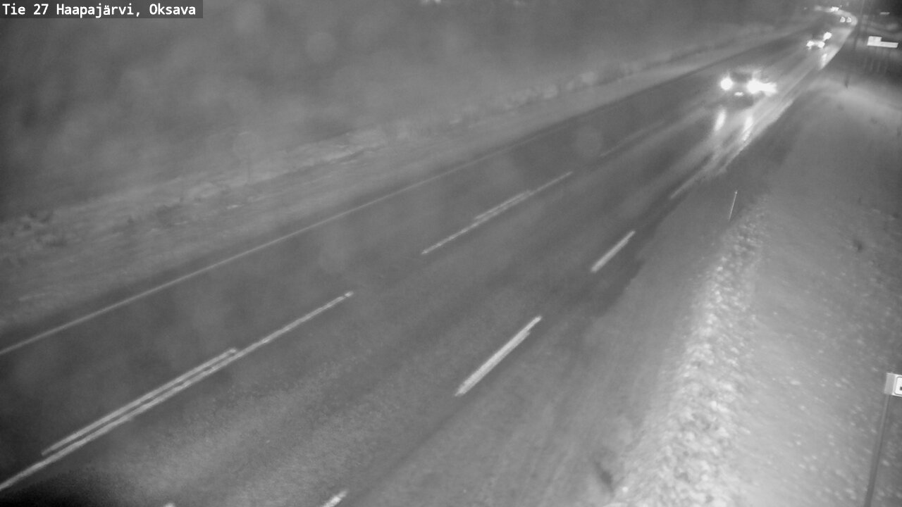 Weather Camera Image Road 27 Haapajärvi, Oksava, Haapajärvi, Pohjois-Pohjanmaa