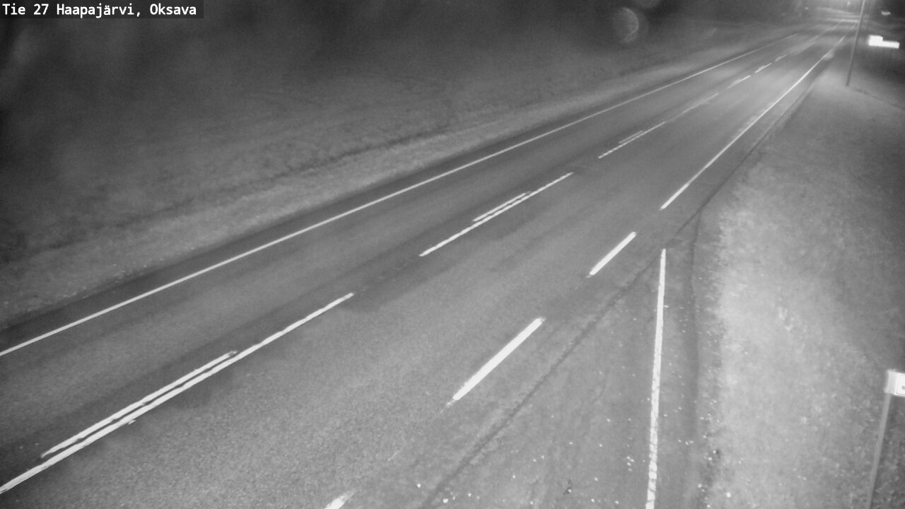 Weather Camera Image Road 27 Haapajärvi, Oksava, Haapajärvi, Pohjois-Pohjanmaa
