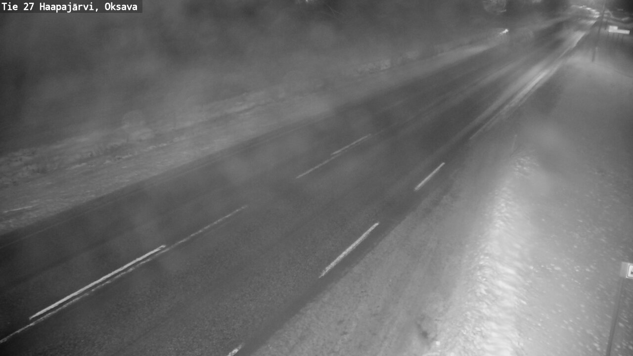 Weather Camera Image Väg 27 Haapajärvi, Oksava, Haapajärvi, Pohjois-Pohjanmaa