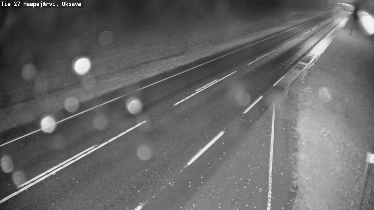 Weather Camera Image Road 27 Haapajärvi, Oksava, Haapajärvi, Pohjois-Pohjanmaa