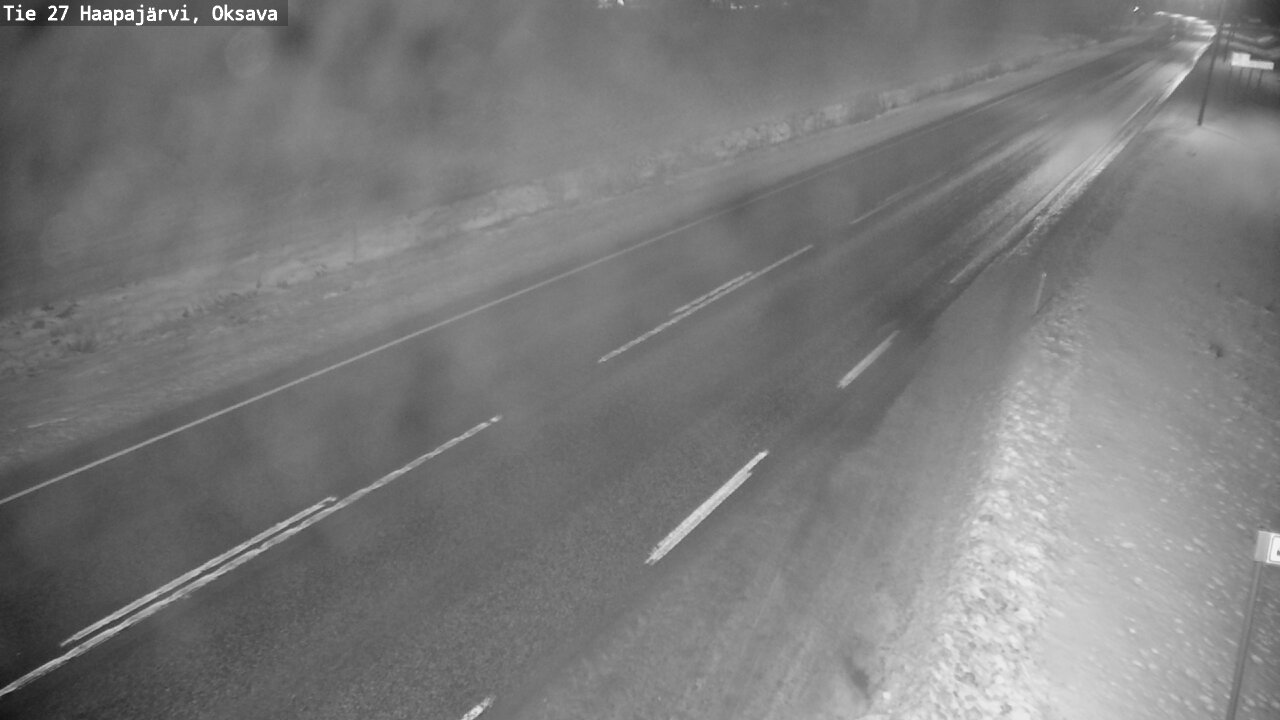 Weather Camera Image Road 27 Haapajärvi, Oksava, Haapajärvi, Pohjois-Pohjanmaa