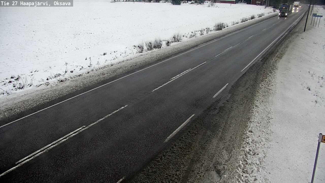 Weather Camera Image Väg 27 Haapajärvi, Oksava, Haapajärvi, Pohjois-Pohjanmaa