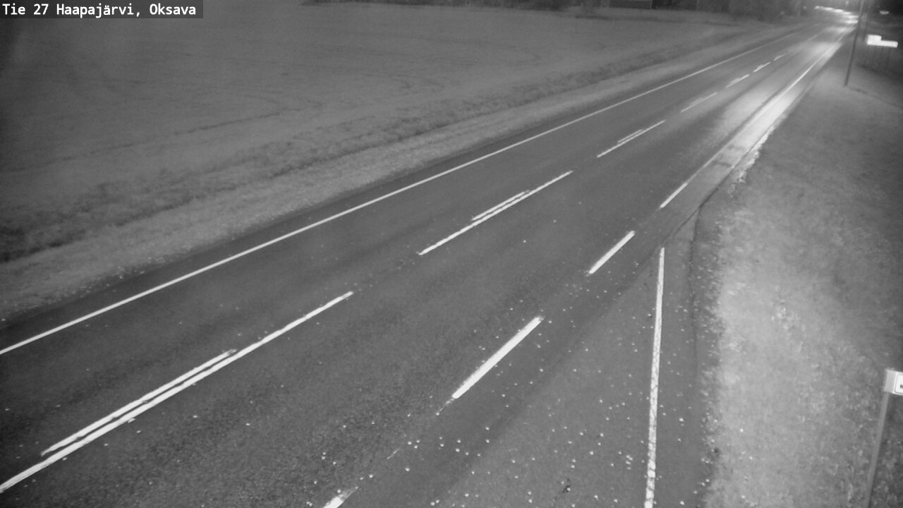 Weather Camera Image Road 27 Haapajärvi, Oksava, Haapajärvi, Pohjois-Pohjanmaa