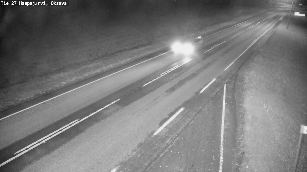 Weather Camera Image Road 27 Haapajärvi, Oksava, Haapajärvi, Pohjois-Pohjanmaa