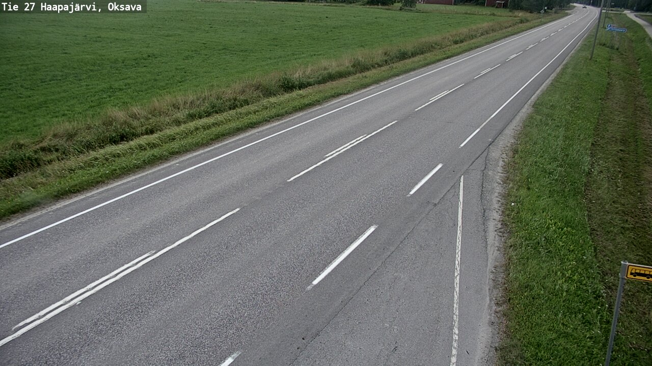Weather Camera Image Road 27 Haapajärvi, Oksava, Haapajärvi, Pohjois-Pohjanmaa