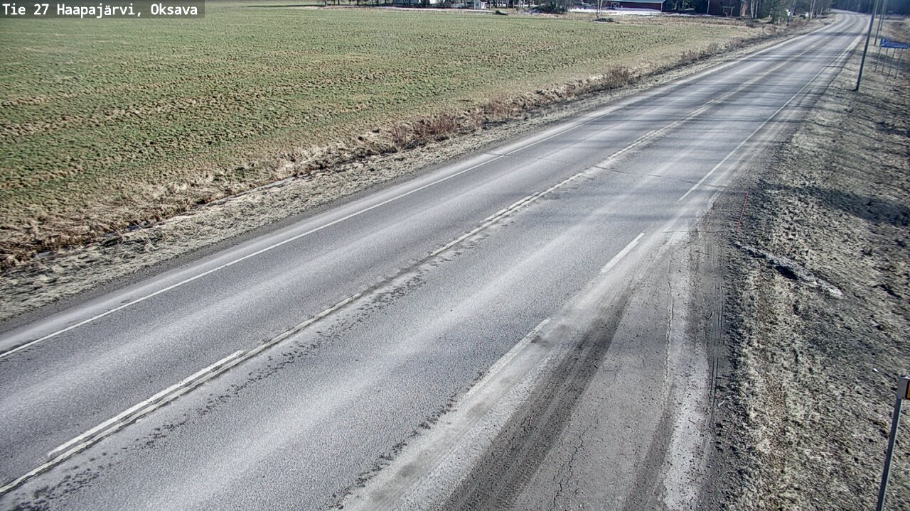 Weather Camera Image Road 27 Haapajärvi, Oksava, Haapajärvi, Pohjois-Pohjanmaa