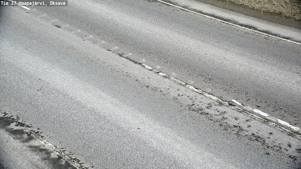 Weather Camera Image Väg 27 Haapajärvi, Oksava, Haapajärvi, Pohjois-Pohjanmaa