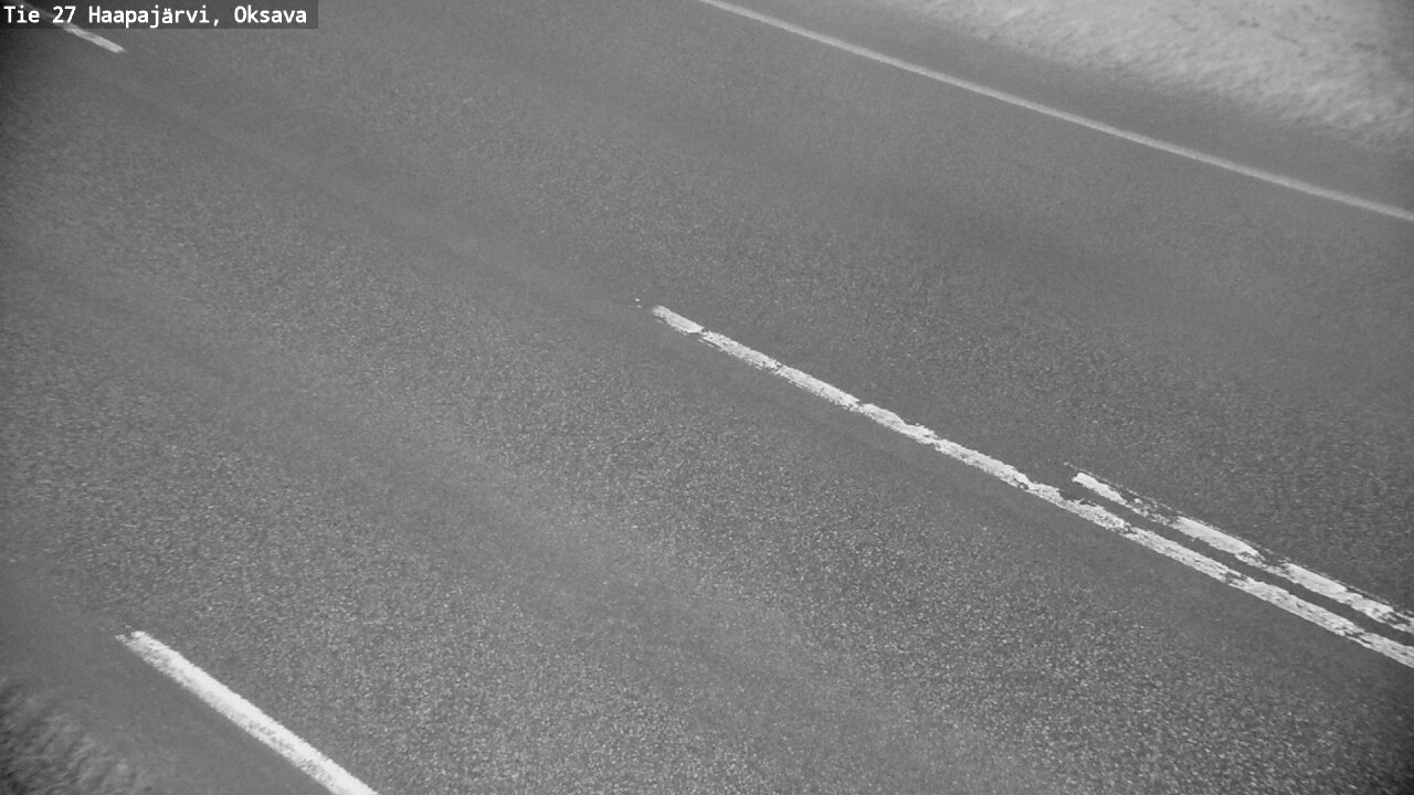 Weather Camera Image Väg 27 Haapajärvi, Oksava, Haapajärvi, Pohjois-Pohjanmaa