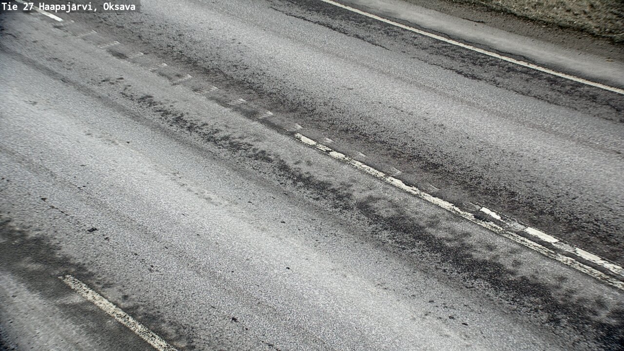 Weather Camera Image Väg 27 Haapajärvi, Oksava, Haapajärvi, Pohjois-Pohjanmaa