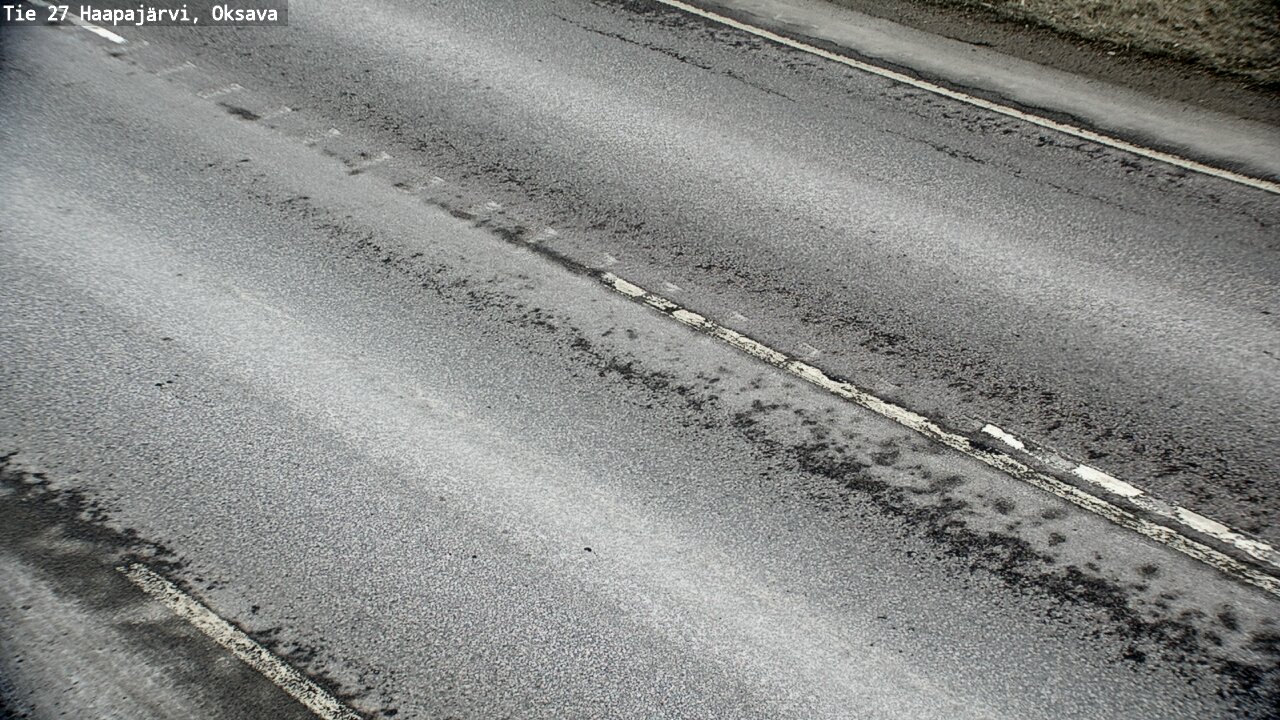 Weather Camera Image Väg 27 Haapajärvi, Oksava, Haapajärvi, Pohjois-Pohjanmaa