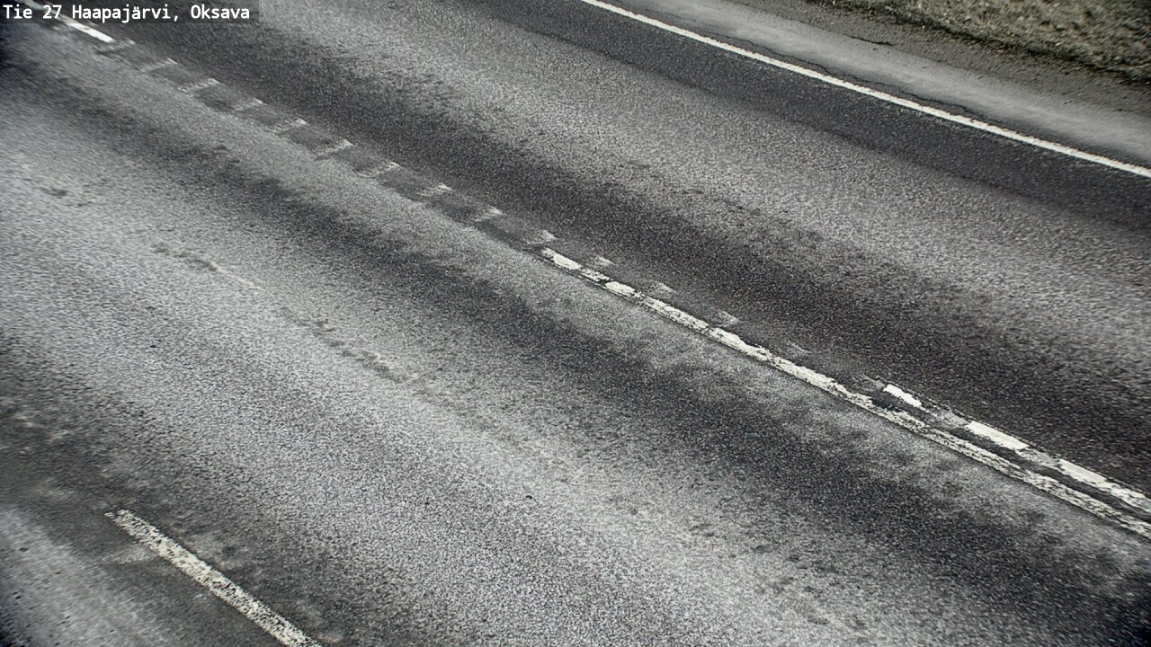 Weather Camera Image Väg 27 Haapajärvi, Oksava, Haapajärvi, Pohjois-Pohjanmaa
