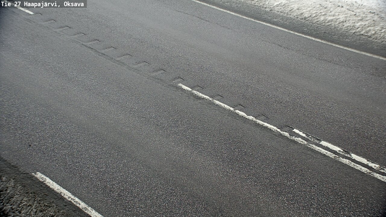 Weather Camera Image Road 27 Haapajärvi, Oksava, Haapajärvi, Pohjois-Pohjanmaa