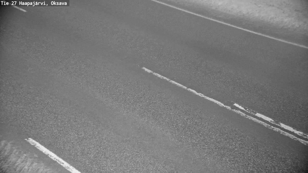 Weather Camera Image Road 27 Haapajärvi, Oksava, Haapajärvi, Pohjois-Pohjanmaa