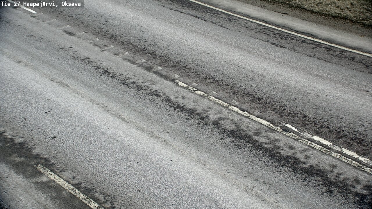 Weather Camera Image Väg 27 Haapajärvi, Oksava, Haapajärvi, Pohjois-Pohjanmaa