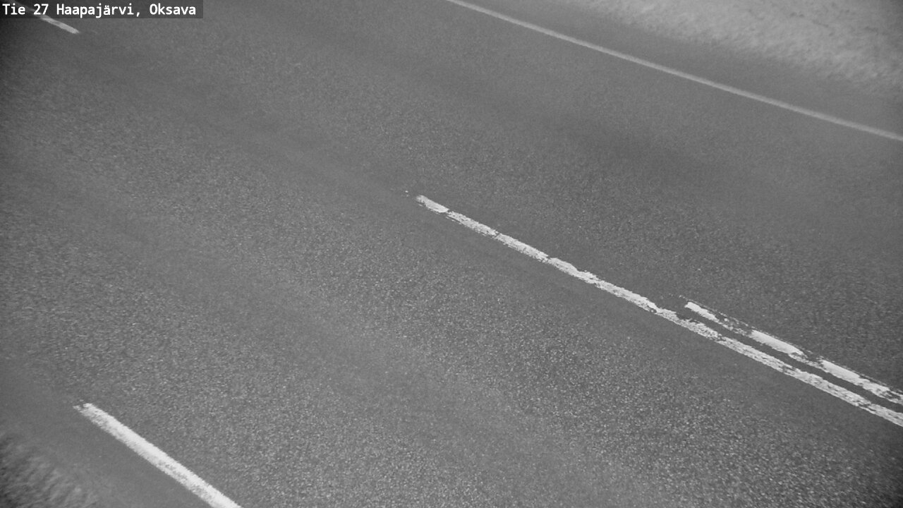 Weather Camera Image Väg 27 Haapajärvi, Oksava, Haapajärvi, Pohjois-Pohjanmaa