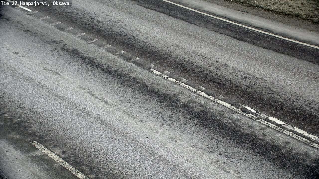 Weather Camera Image Väg 27 Haapajärvi, Oksava, Haapajärvi, Pohjois-Pohjanmaa