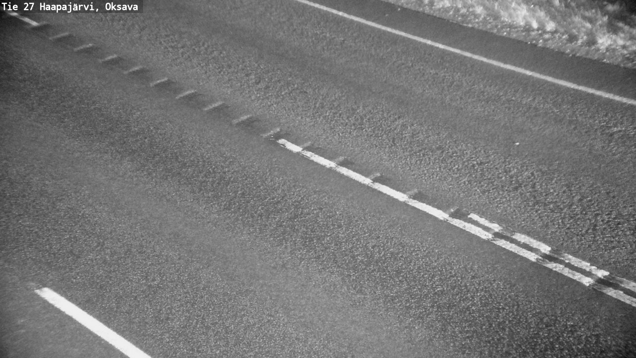 Weather Camera Image Väg 27 Haapajärvi, Oksava, Haapajärvi, Pohjois-Pohjanmaa